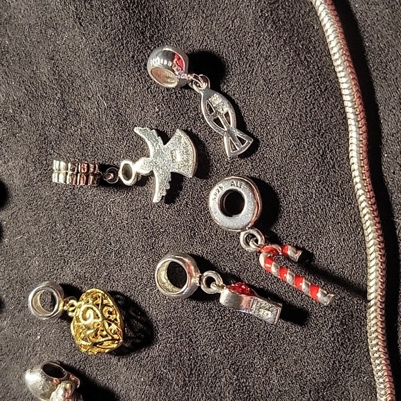 22 Individuality Beads - 925 SS Charms and 8.5" SS bracelet from Kohl's - Picture 6 of 12